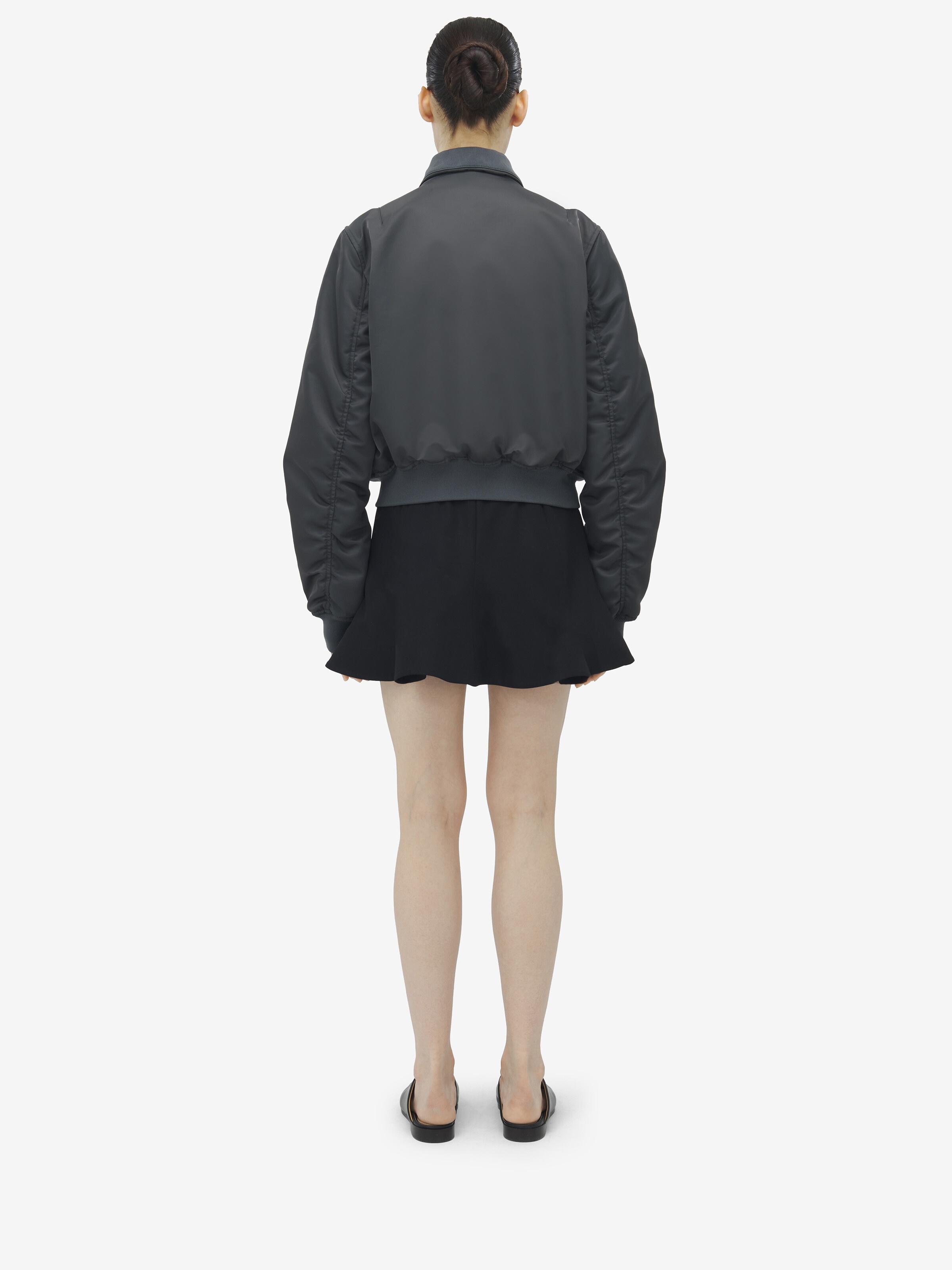 Zip Detail Bomber Jacket - 5