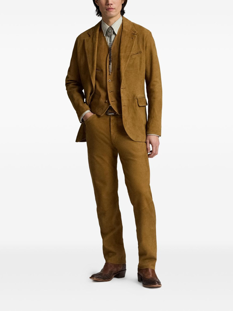 RRL by Ralph Lauren notch-lapels leather blazer outlook