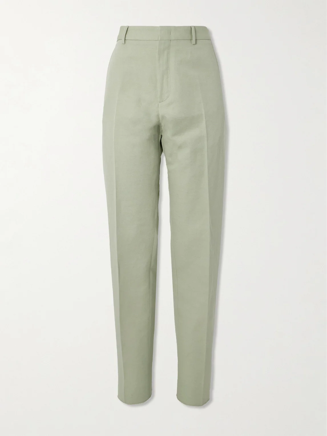 Cedric Tapered Cotton and Linen-Blend Canvas Trousers - 1