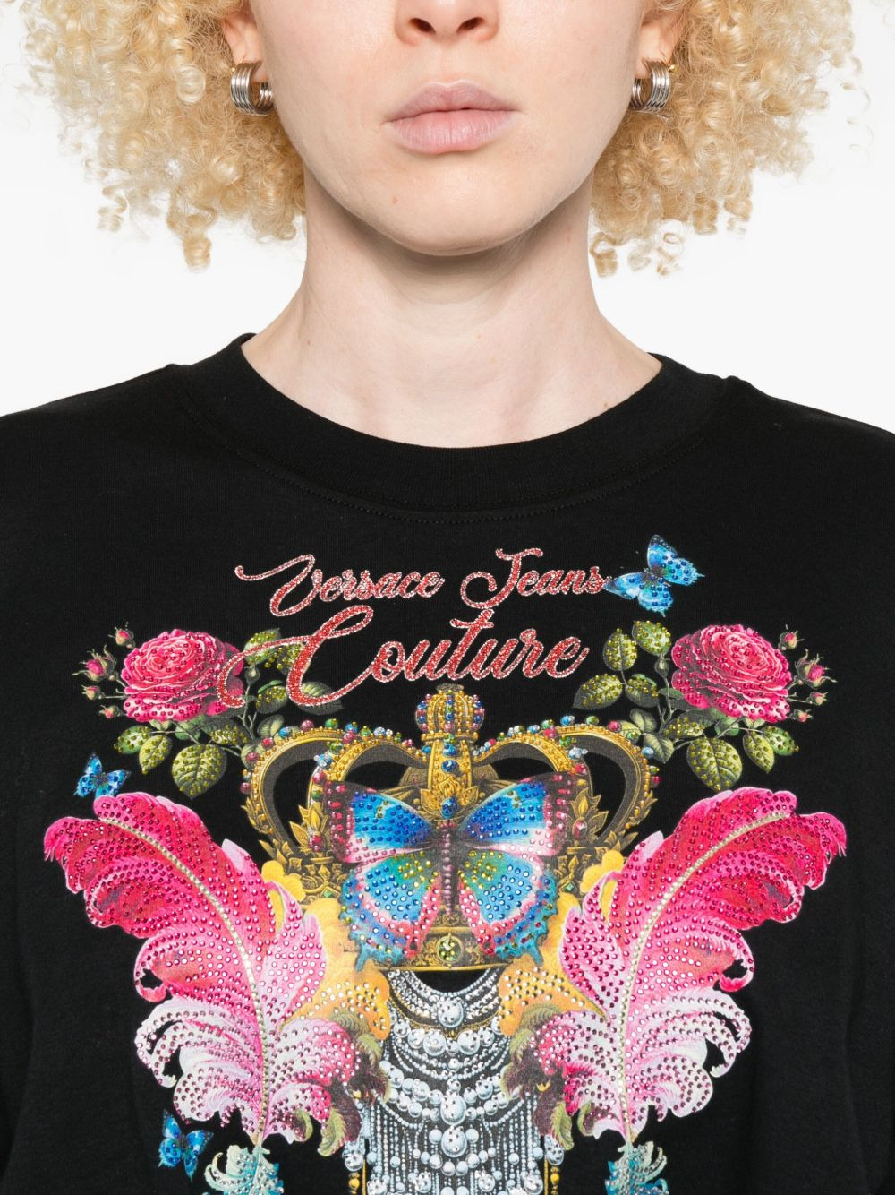 crown-embellished long-sleeve top - 5