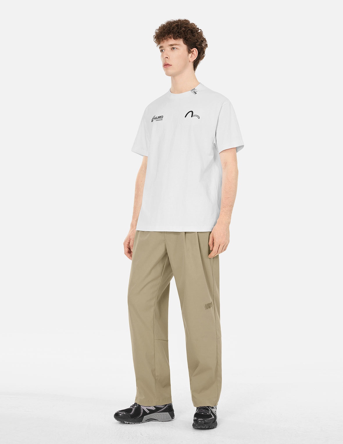 Seagull Embroidery and Logo Print Regular Fit T-shirt - 3