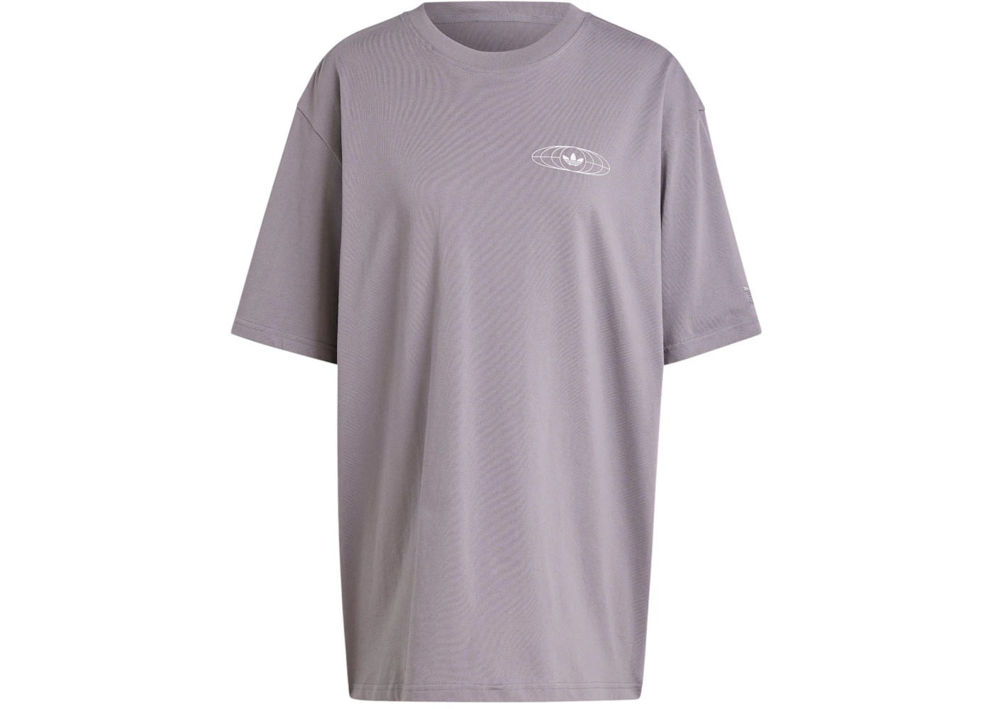 adidas Women's World Tour Bands T-Shirt Trace Grey - 1