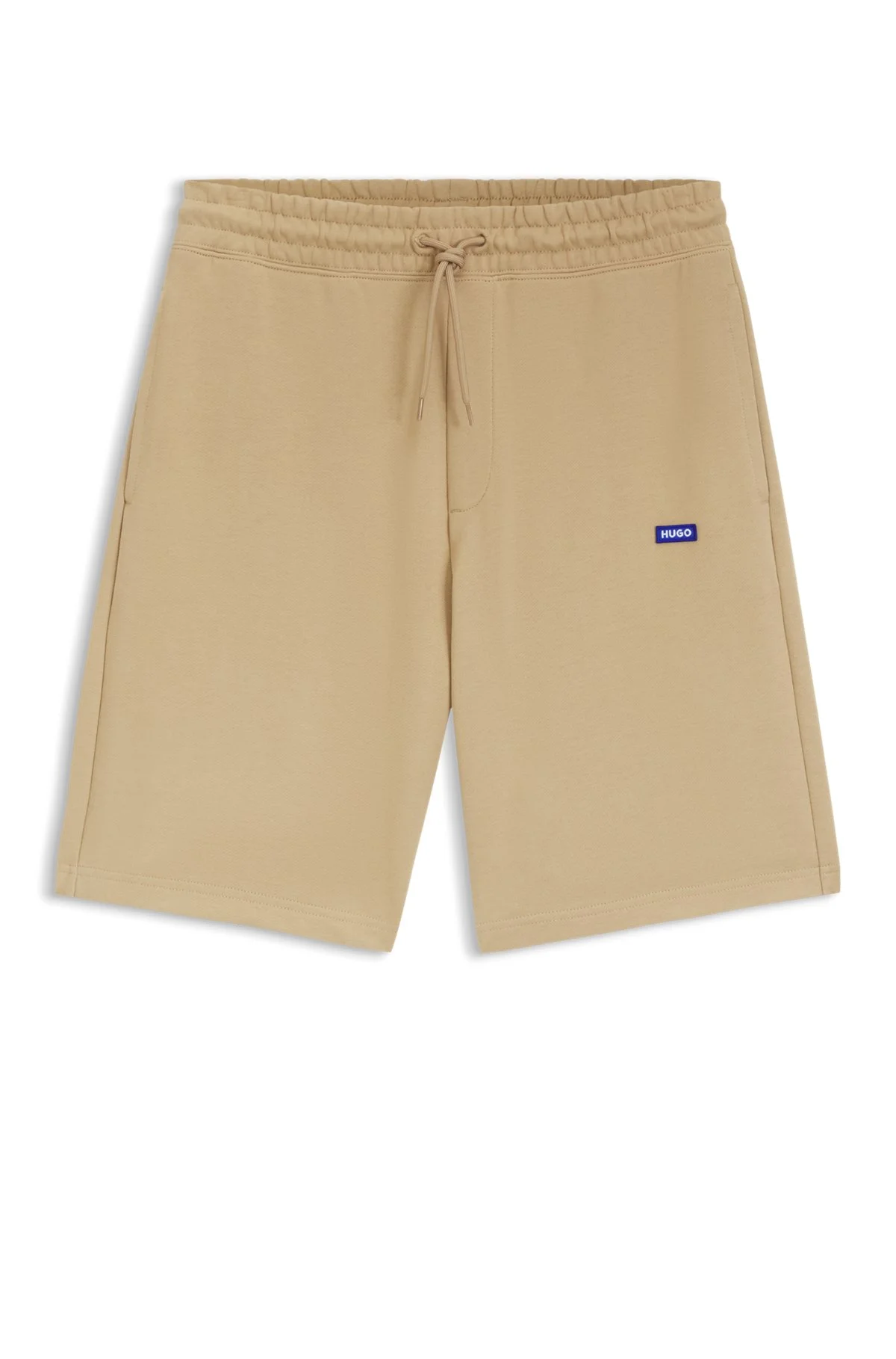 COTTON-TERRY SHORTS WITH LOGO PATCH - 1