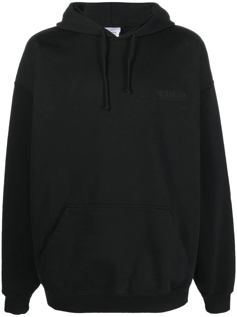 embroidered logo hoodie - 1