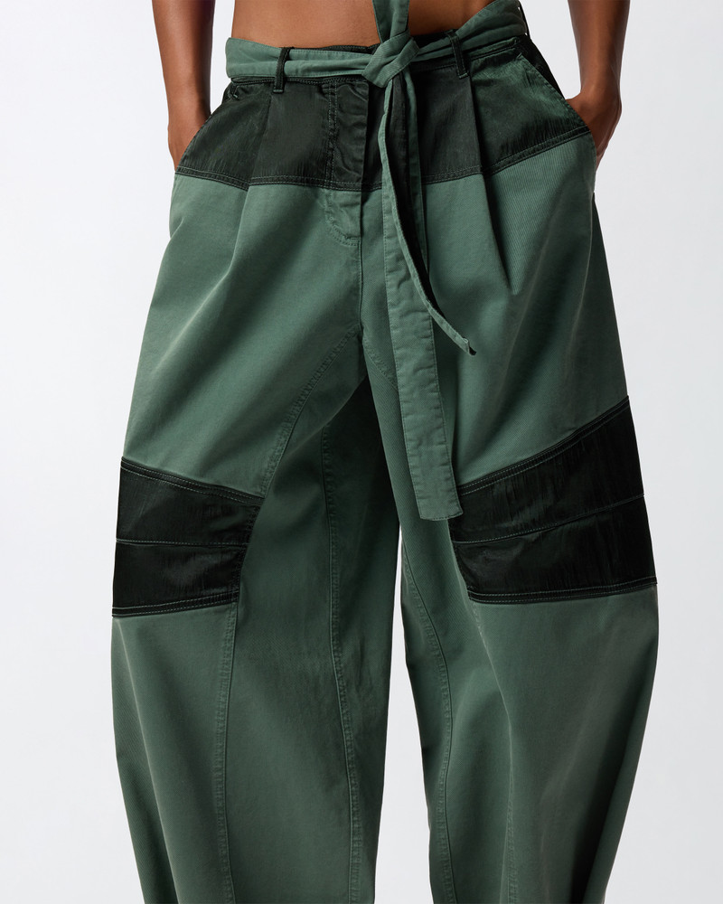 UTILITY TROUSERS WITH CONTRASTING INSERTS 5