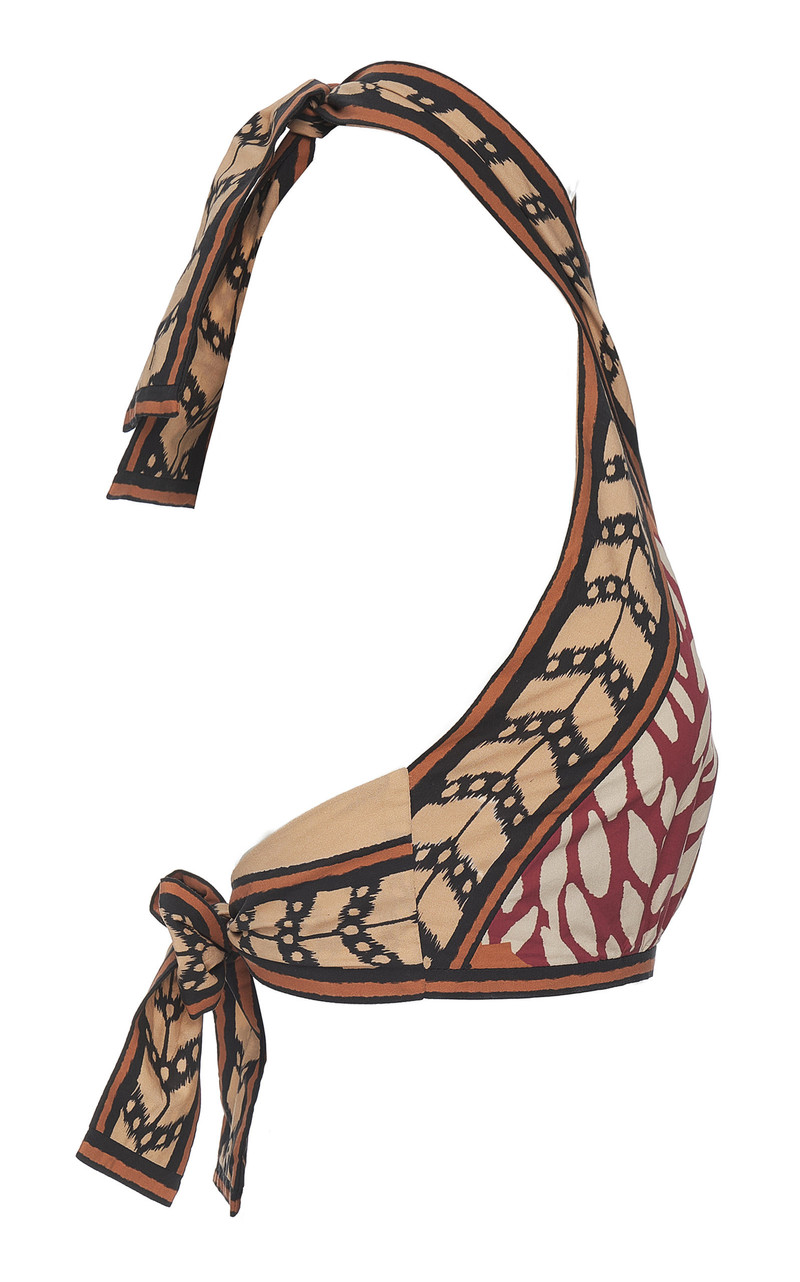 Johanna Ortiz Yoruba Cotton Cropped Top print outlook