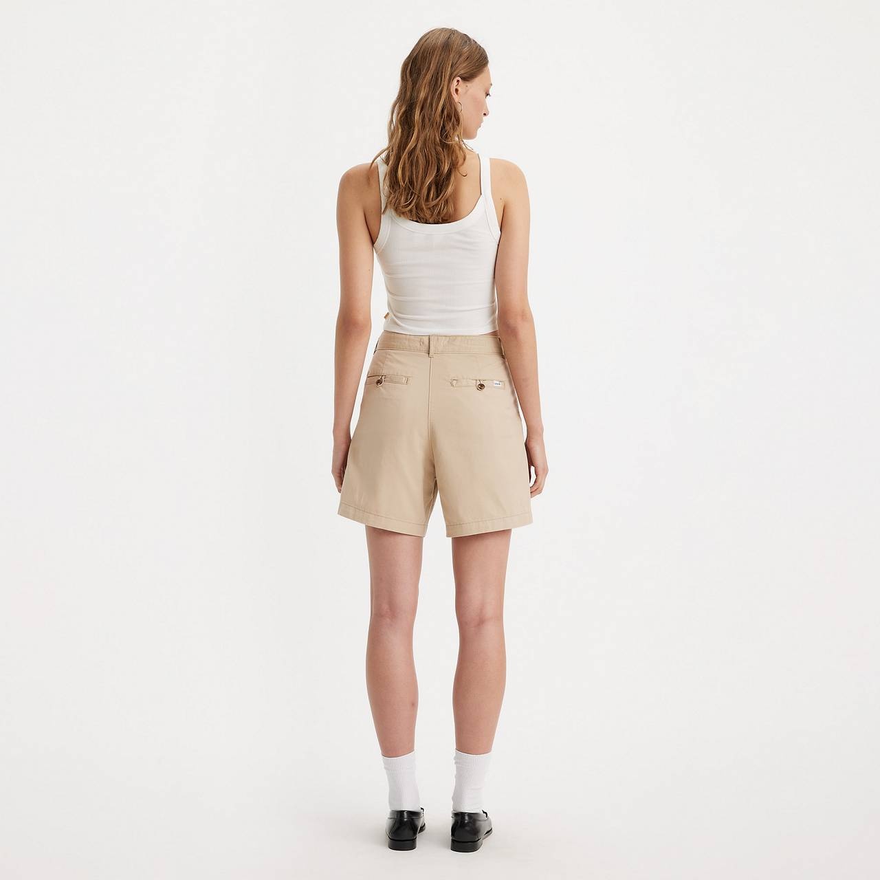 PLEATED WOMEN'S TROUSER SHORTS - 5