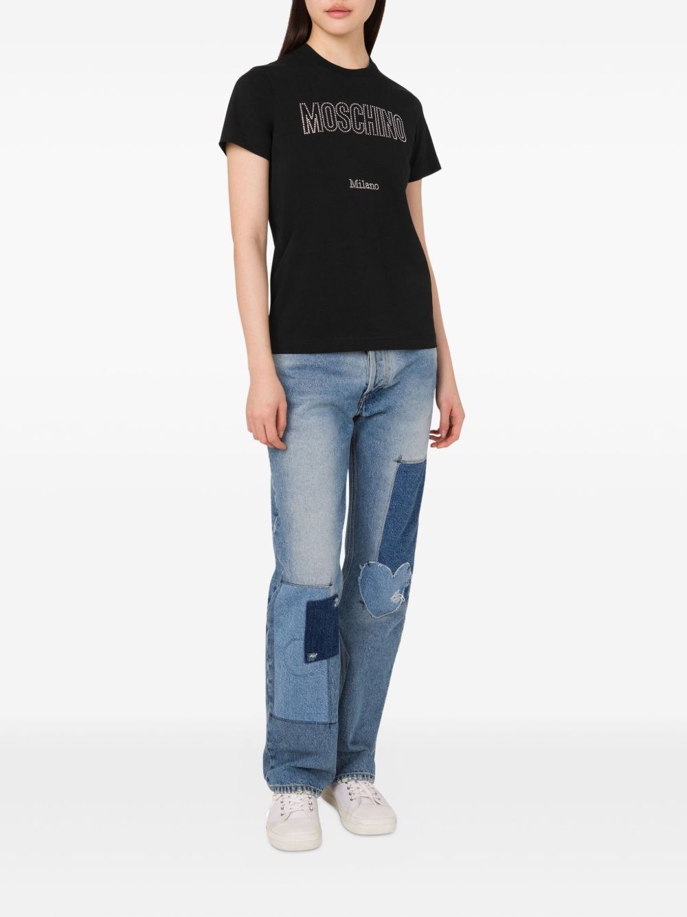 embellished cotton T-shirt - 2