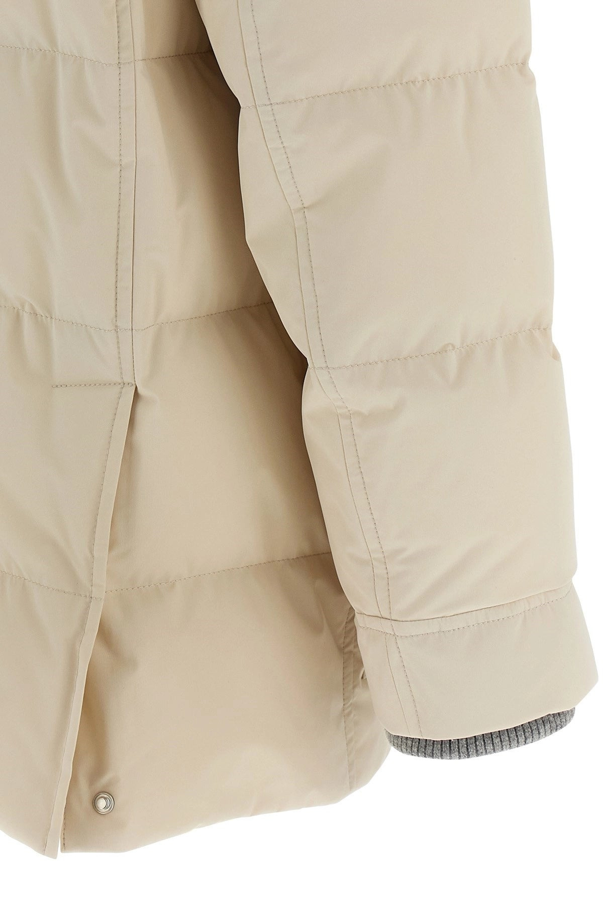 Brunello Cucinelli Men Knit Insert Down Jacket - 6