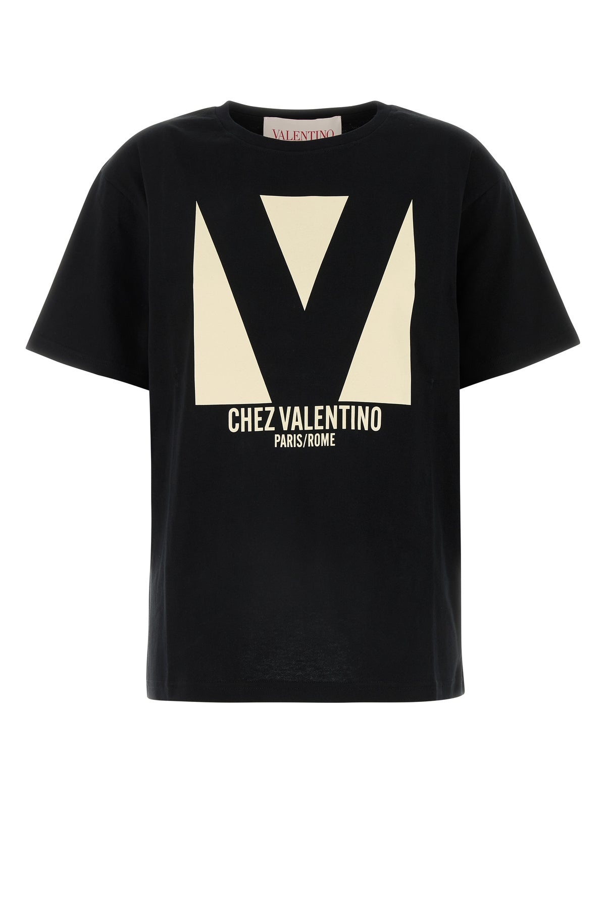 Black cotton t-shirt - 1