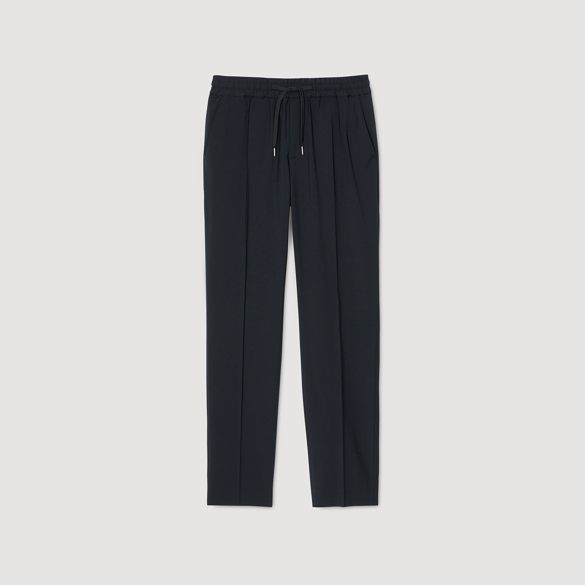 ELASTICATED STRAIGHT-LEG PANTS - 6