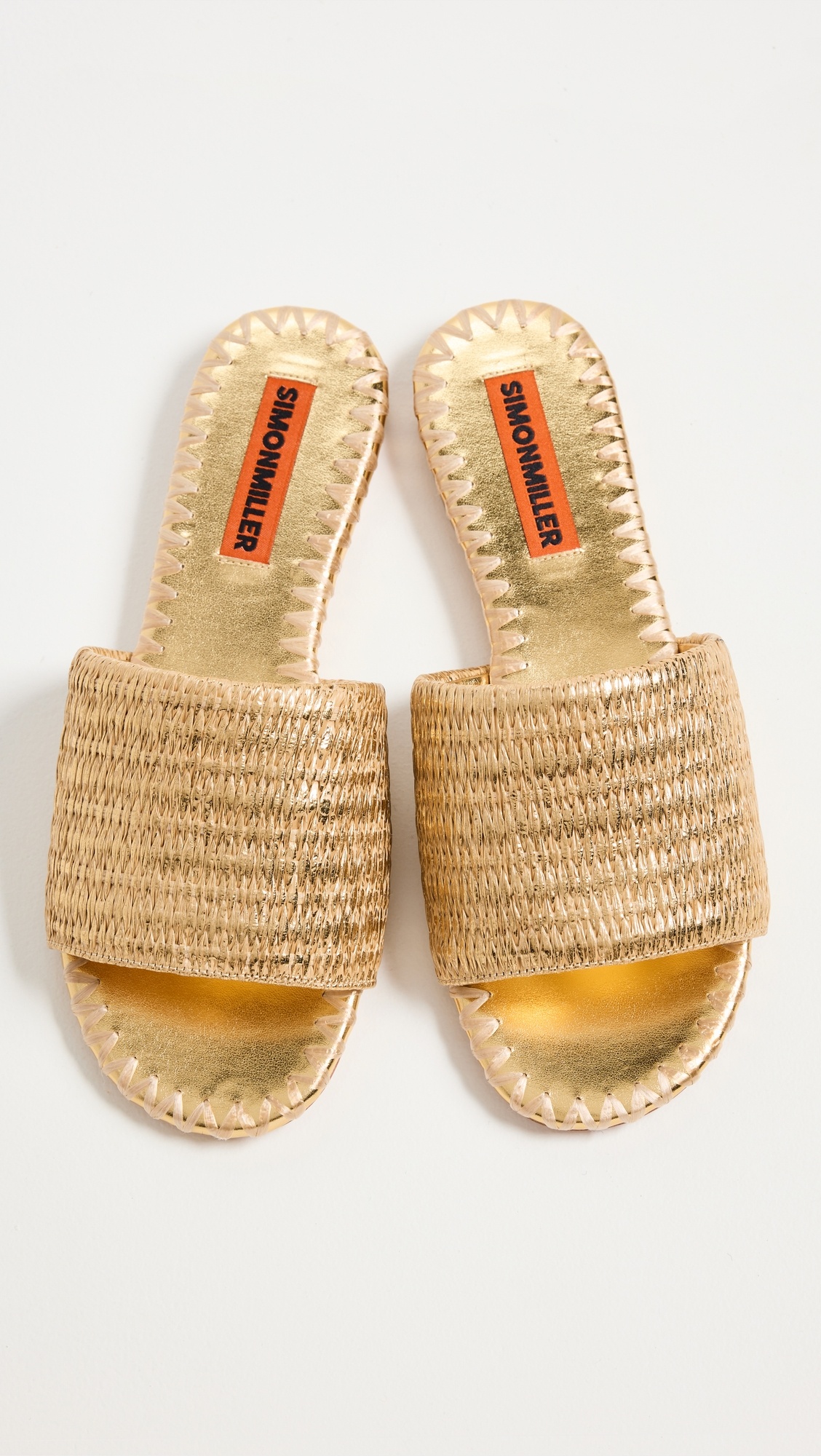 Metallic Raffia Salerno Sandals - 4