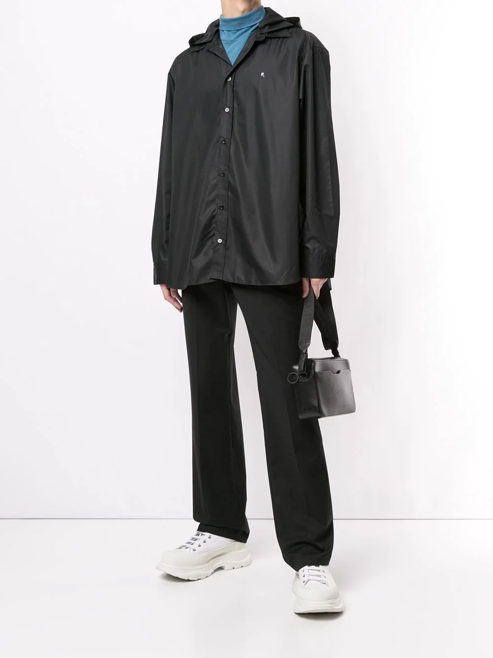 detachable hooded shirt - 2