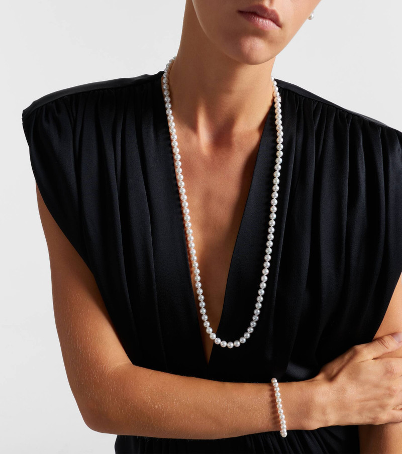 18kt white gold necklace with pearls 3