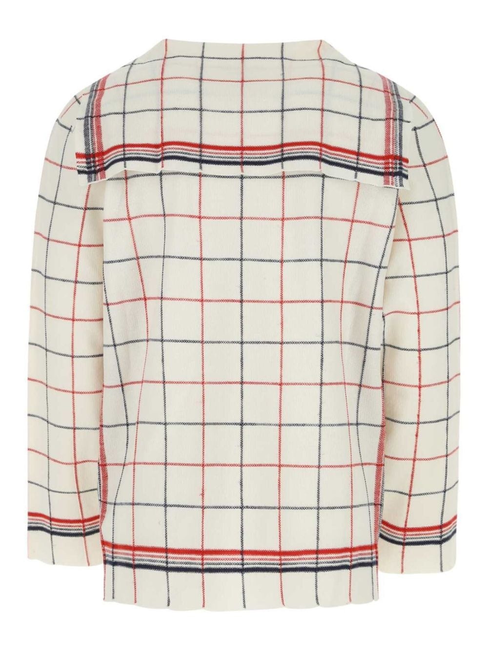 embroidered geometric pattern sweater - 2