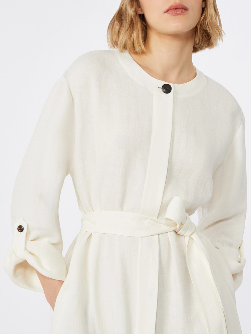 LEMBO Faded linen dress - NATURAL 5
