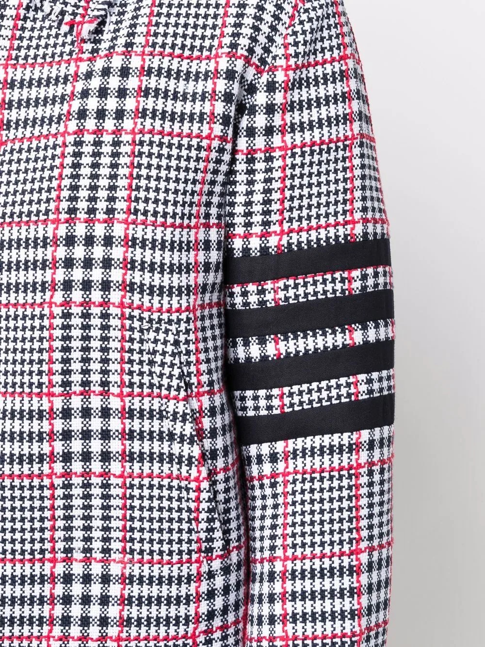 houndstooth-check zip-up jacket - 5