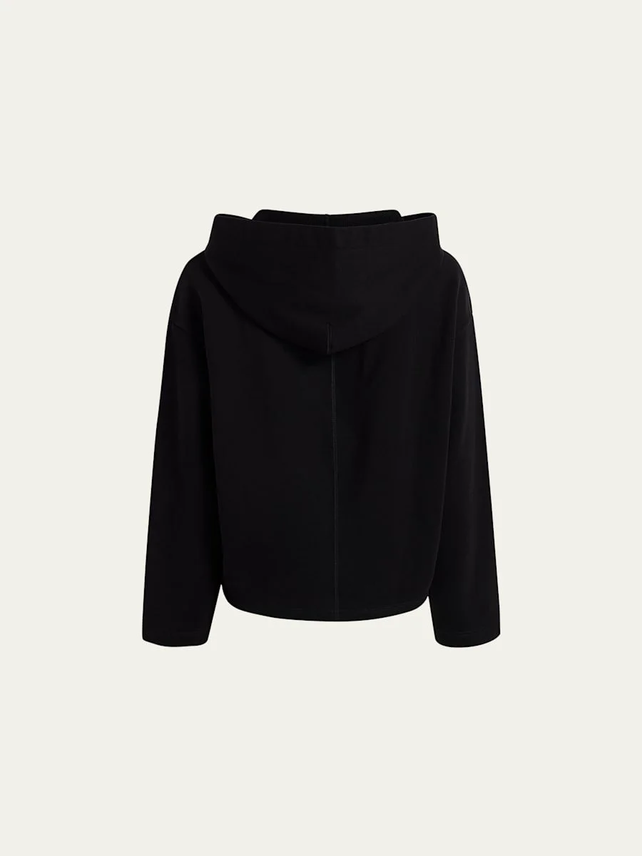 Fleece Cropped Hoodie - 1