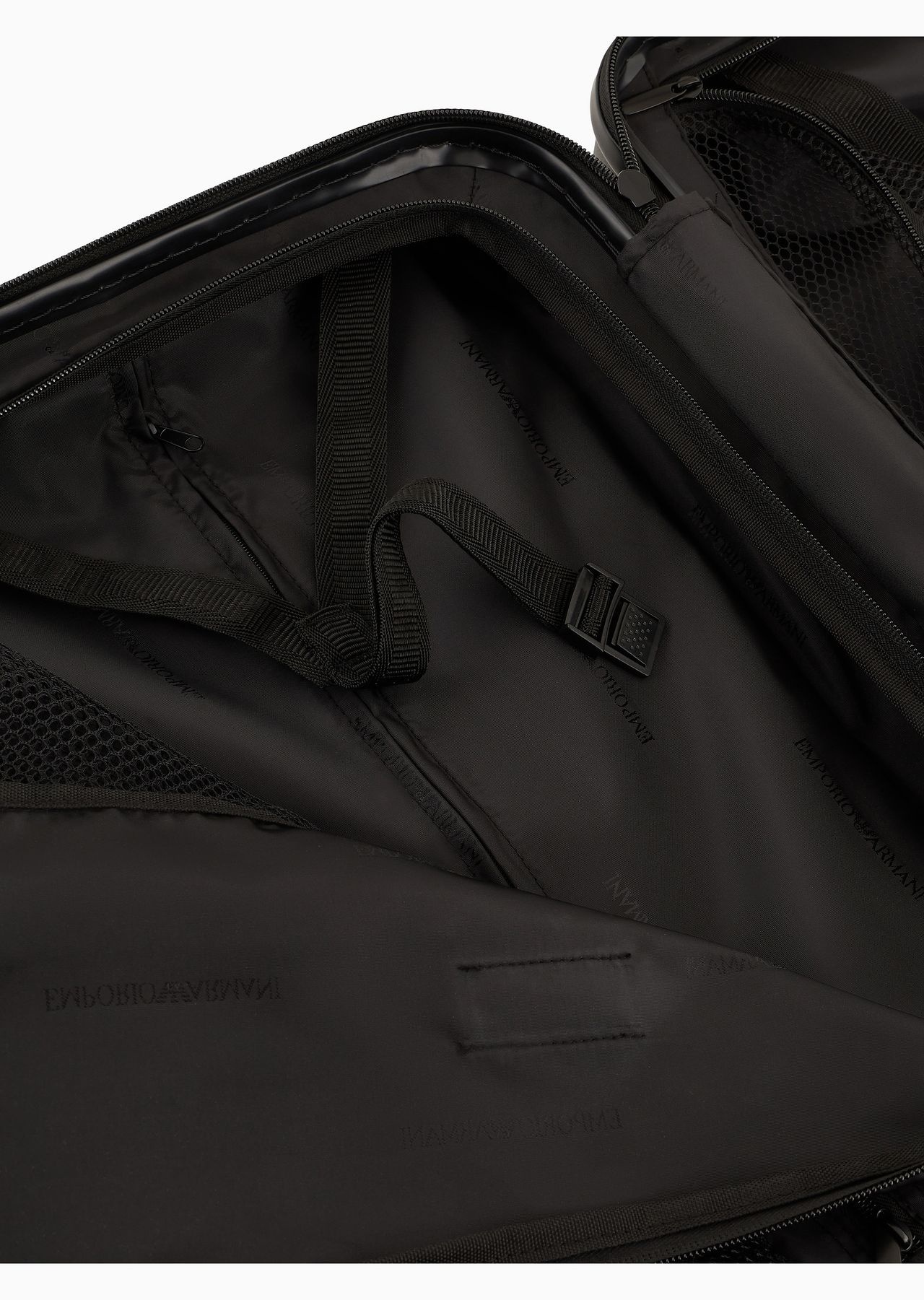 ABS carry-on case with Saffiano detail and eagle plate - 8