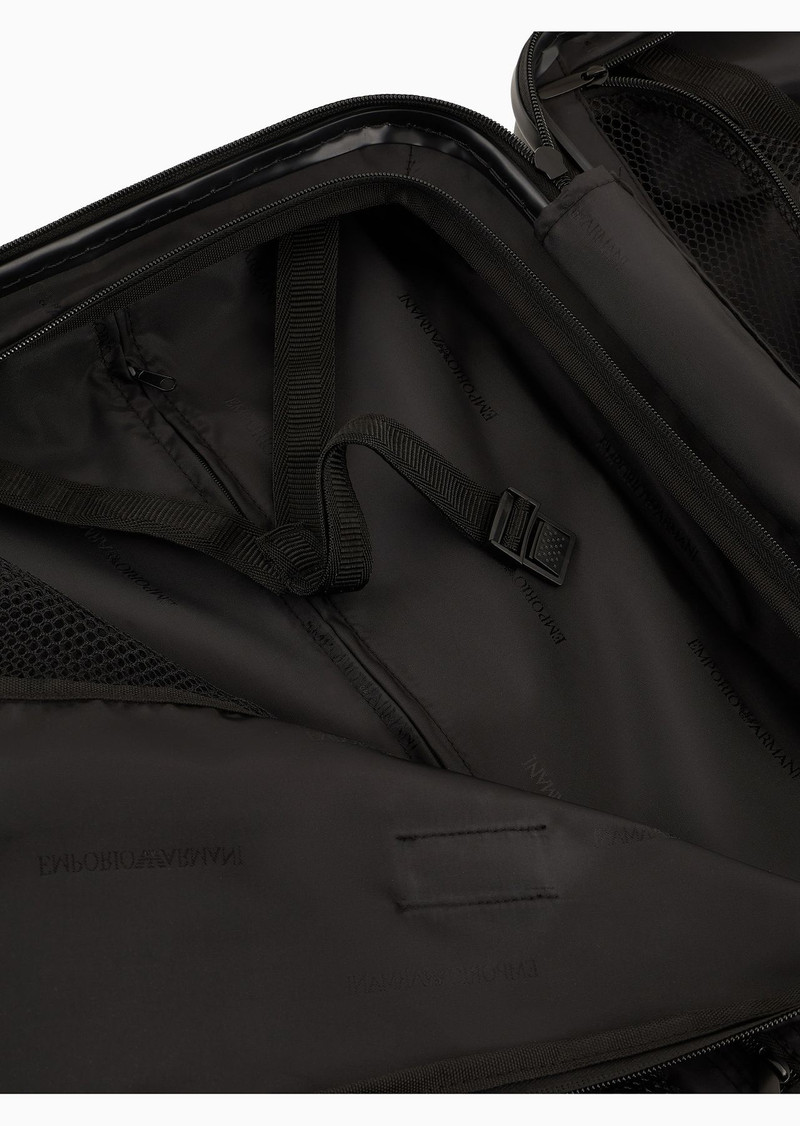 ABS carry-on case with Saffiano detail and eagle plate 8