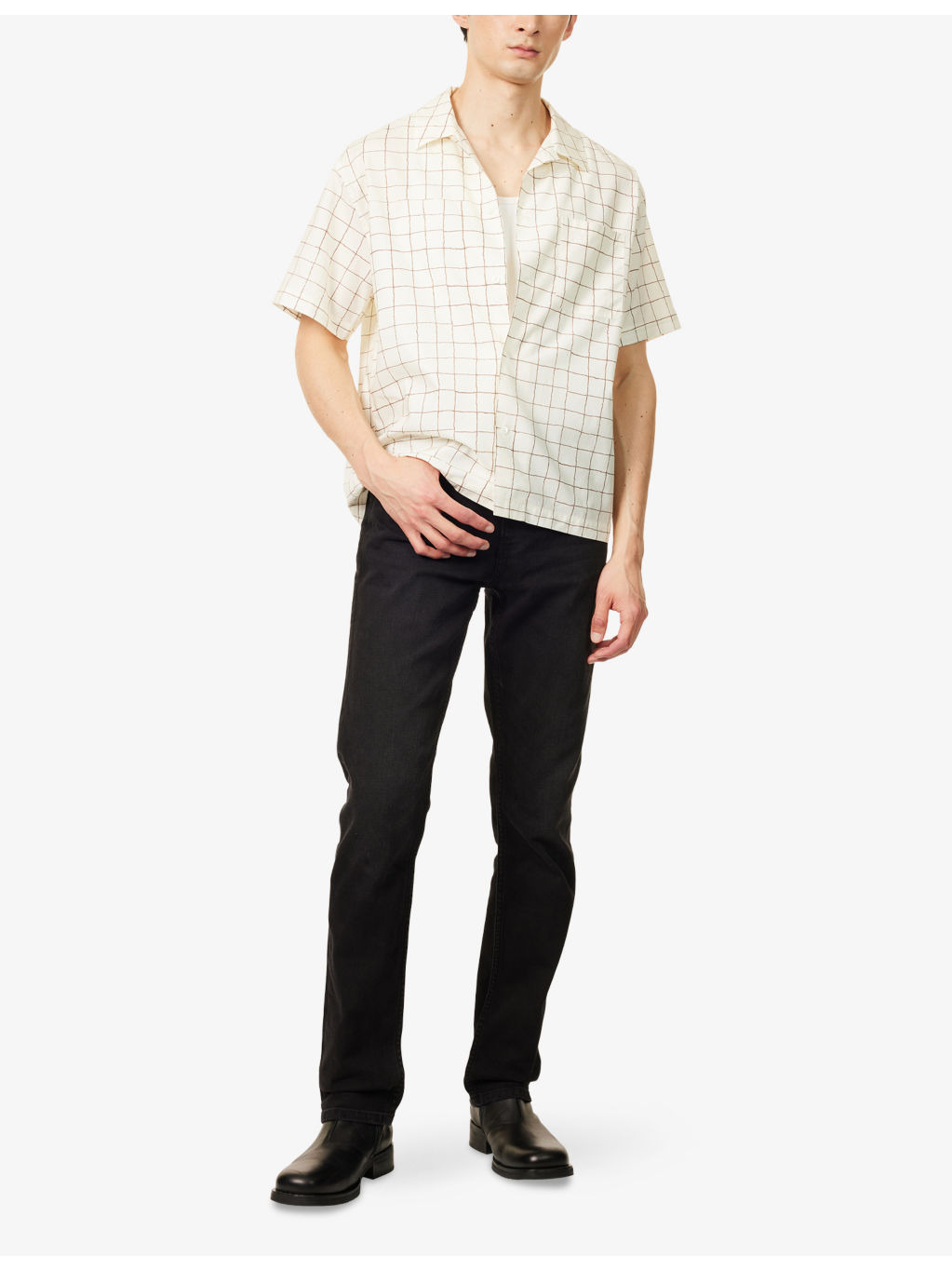 Modern Straight Slim-Fit Stretch-Denim Jeans - 2
