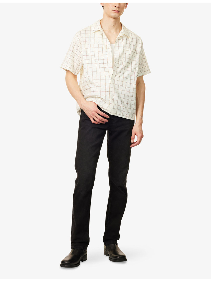 FRAME Modern Straight Slim-Fit Stretch-Denim Jeans outlook