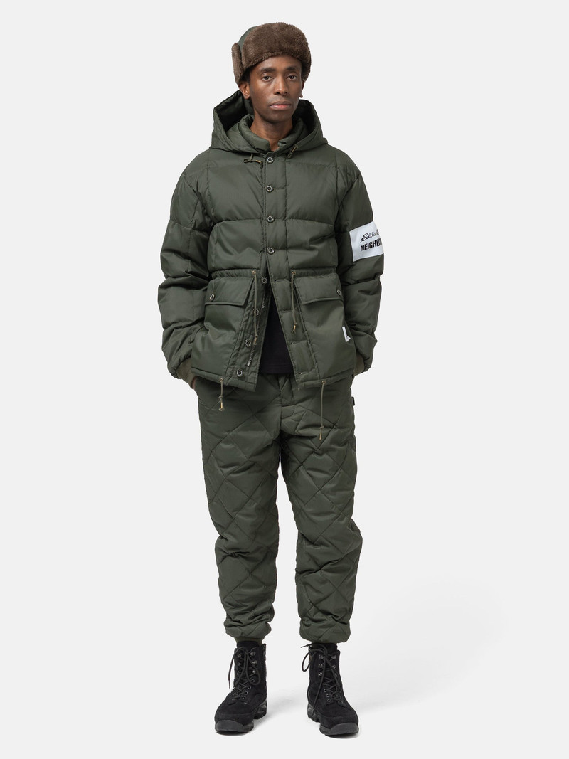 NEIGHBORHOOD x Eddie Bauer Down Pants Olive Drab outlook