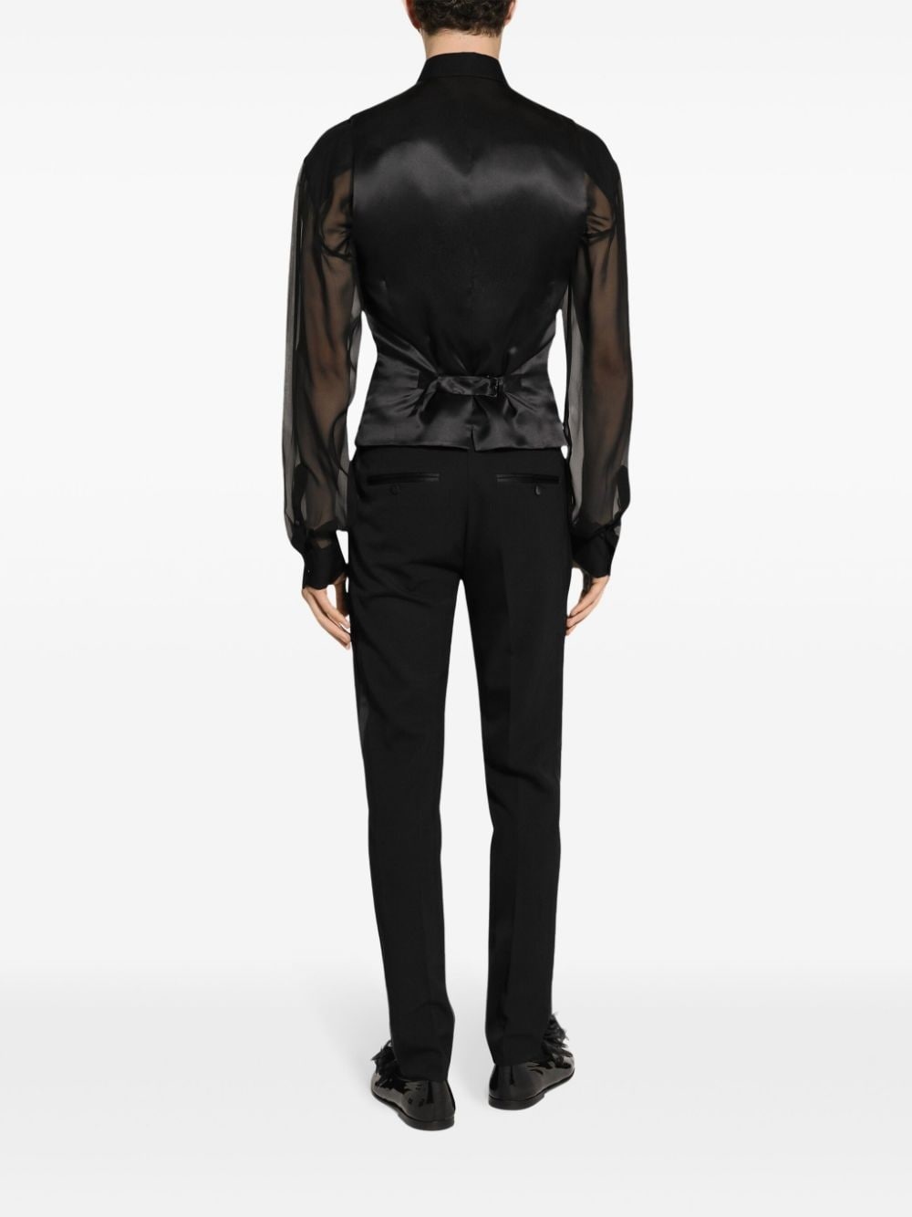 slim-fit tailored trousers - 4