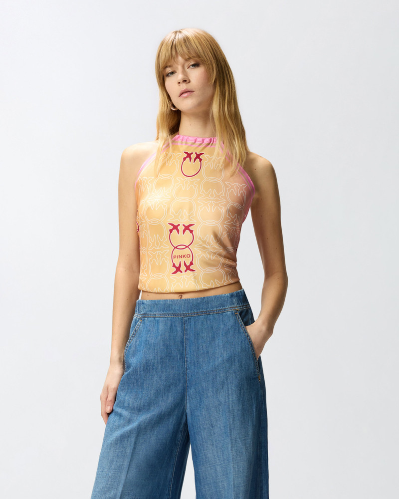 COVER-UP TOP WITH LOVE BIRDS LOGO 3