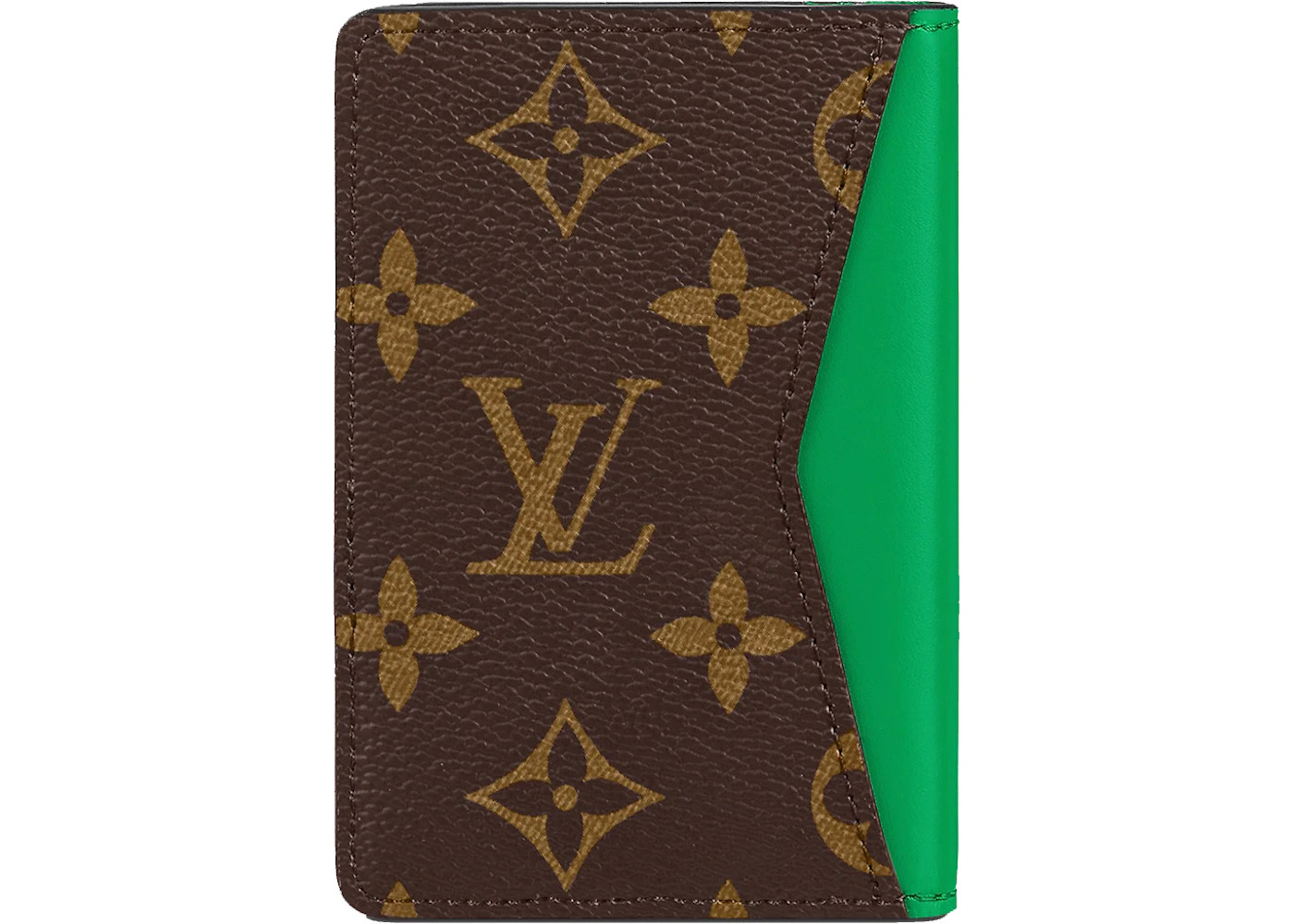 Louis Vuitton Pocket Organizer Monogram Macassar Minty Green - 2
