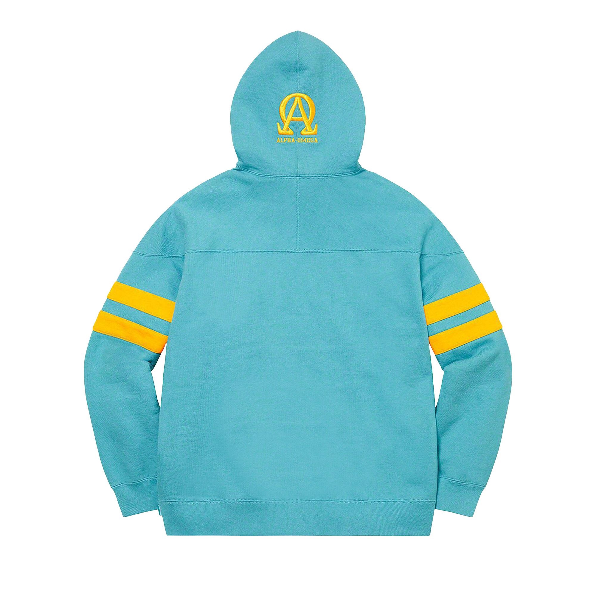 Supreme US-NY Hooded Sweatshirt 'Light Aqua' - 2