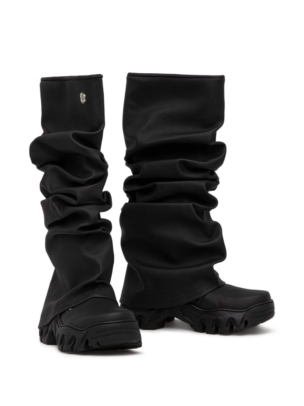 ruffled knee-high boots - 2