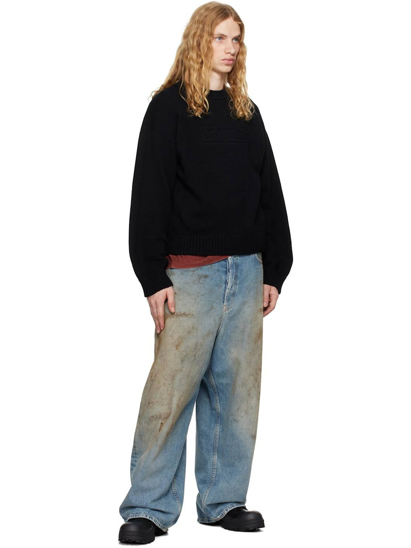 DSQUARED2 Black Crewneck Sweater outlook