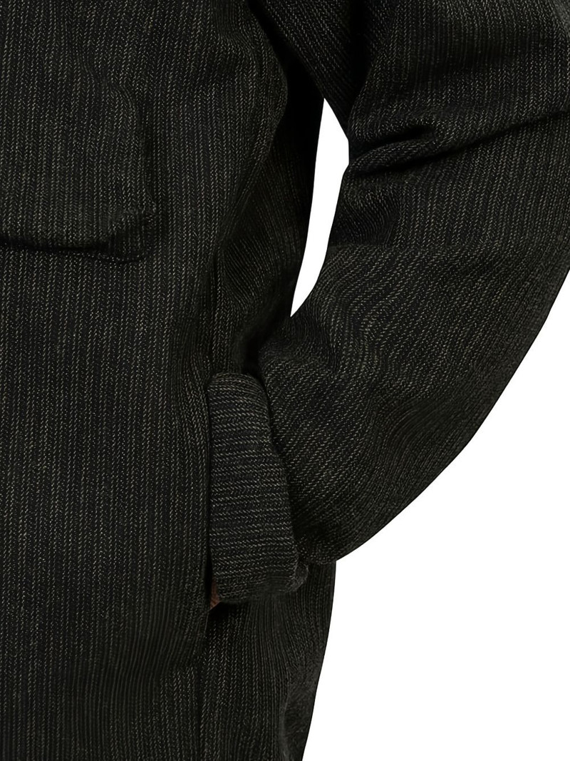 hooded stripe-pattern jacket 4