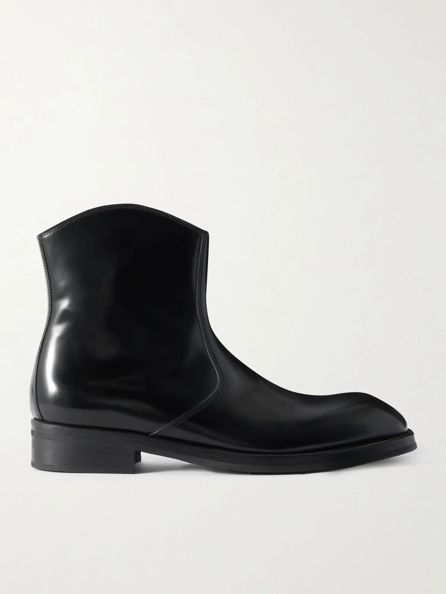 Leather Boots Black - 1