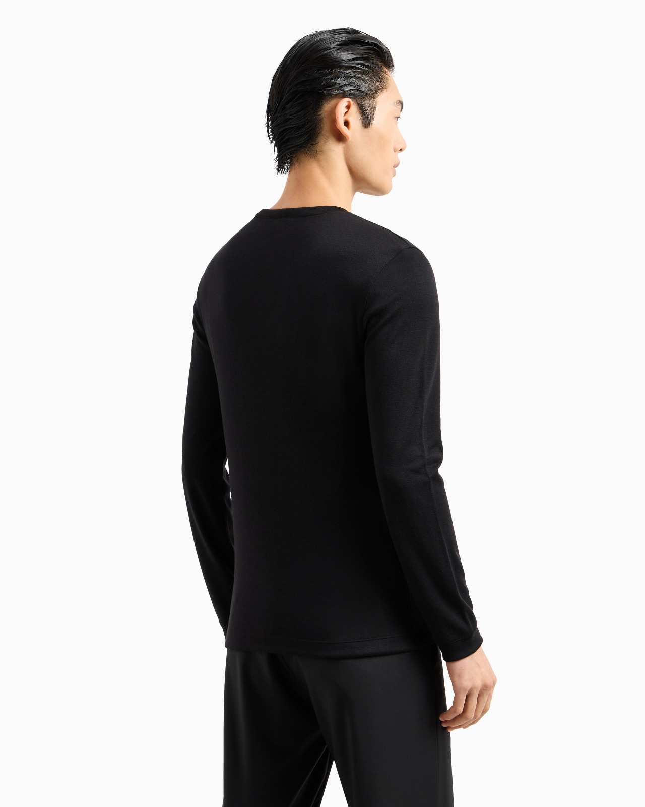 Pure cashmere interlock crew-neck jumper - 3