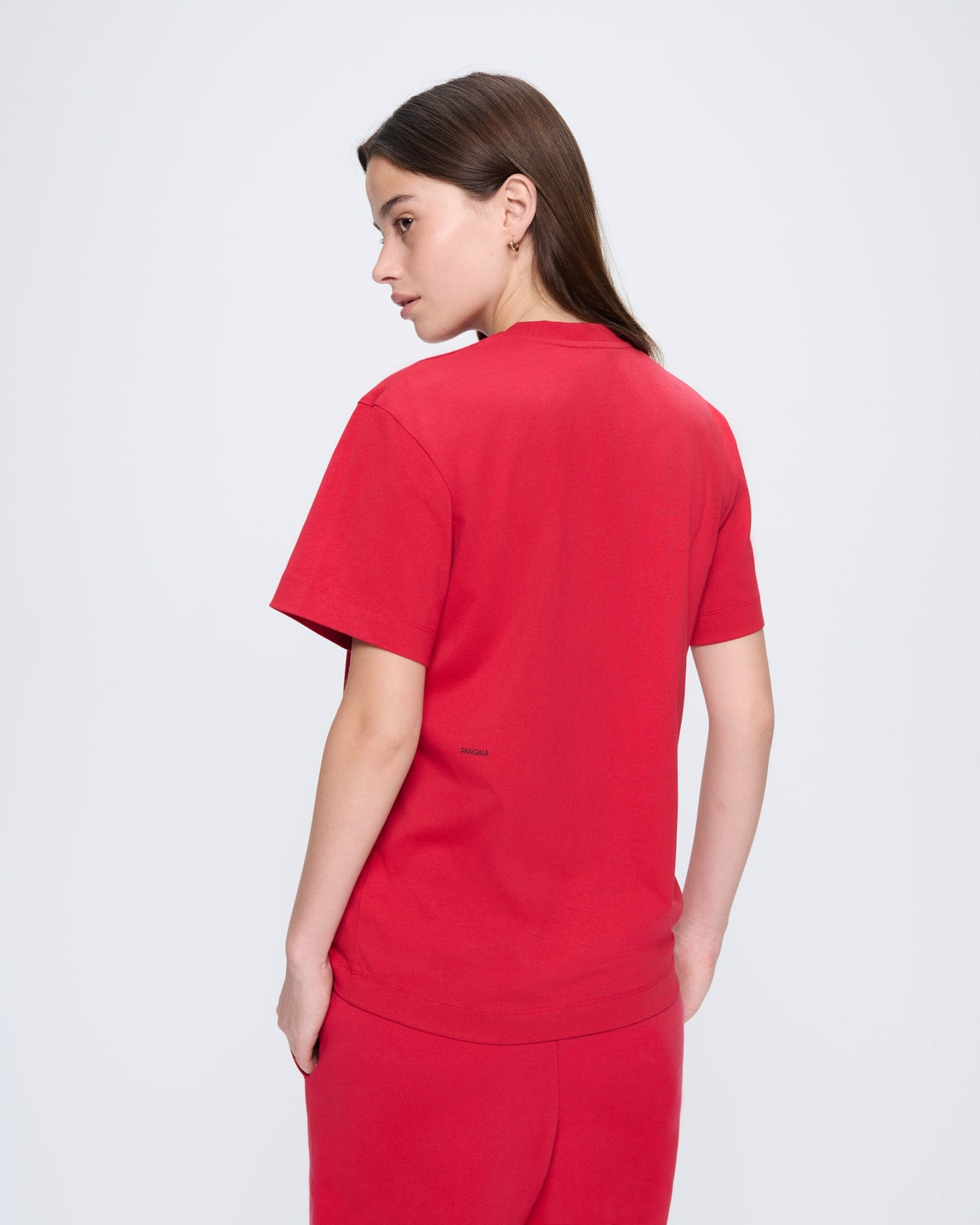 Womens 365 Midweight T-shirt - Goji Red - 4