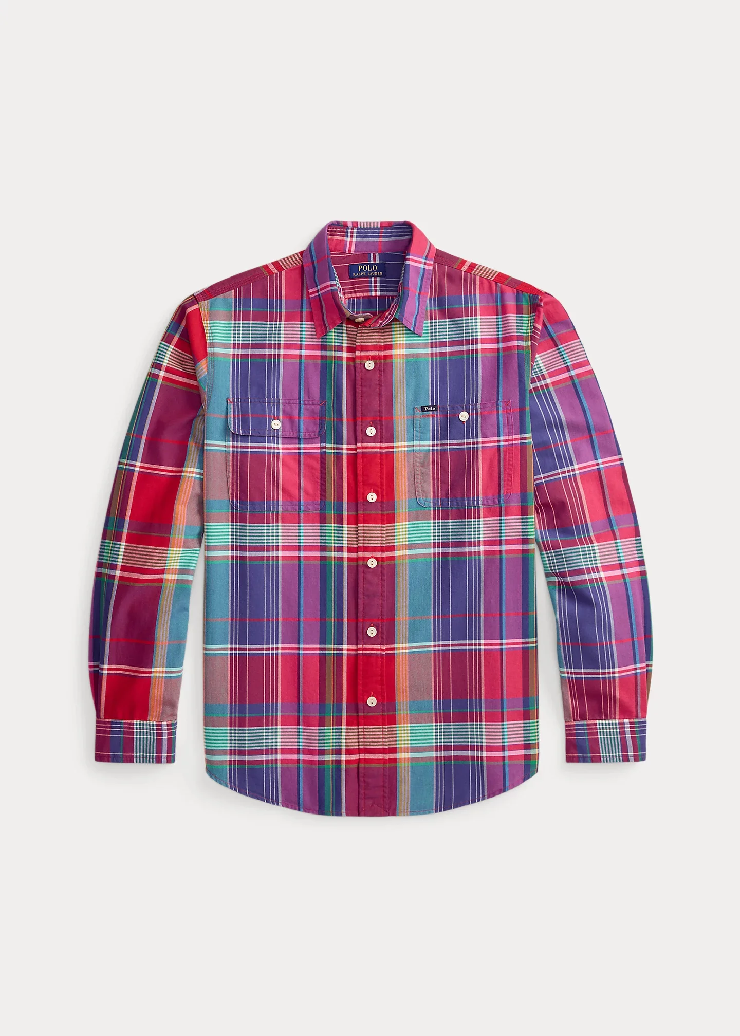 Classic Fit Plaid Oxford Workshirt - 1