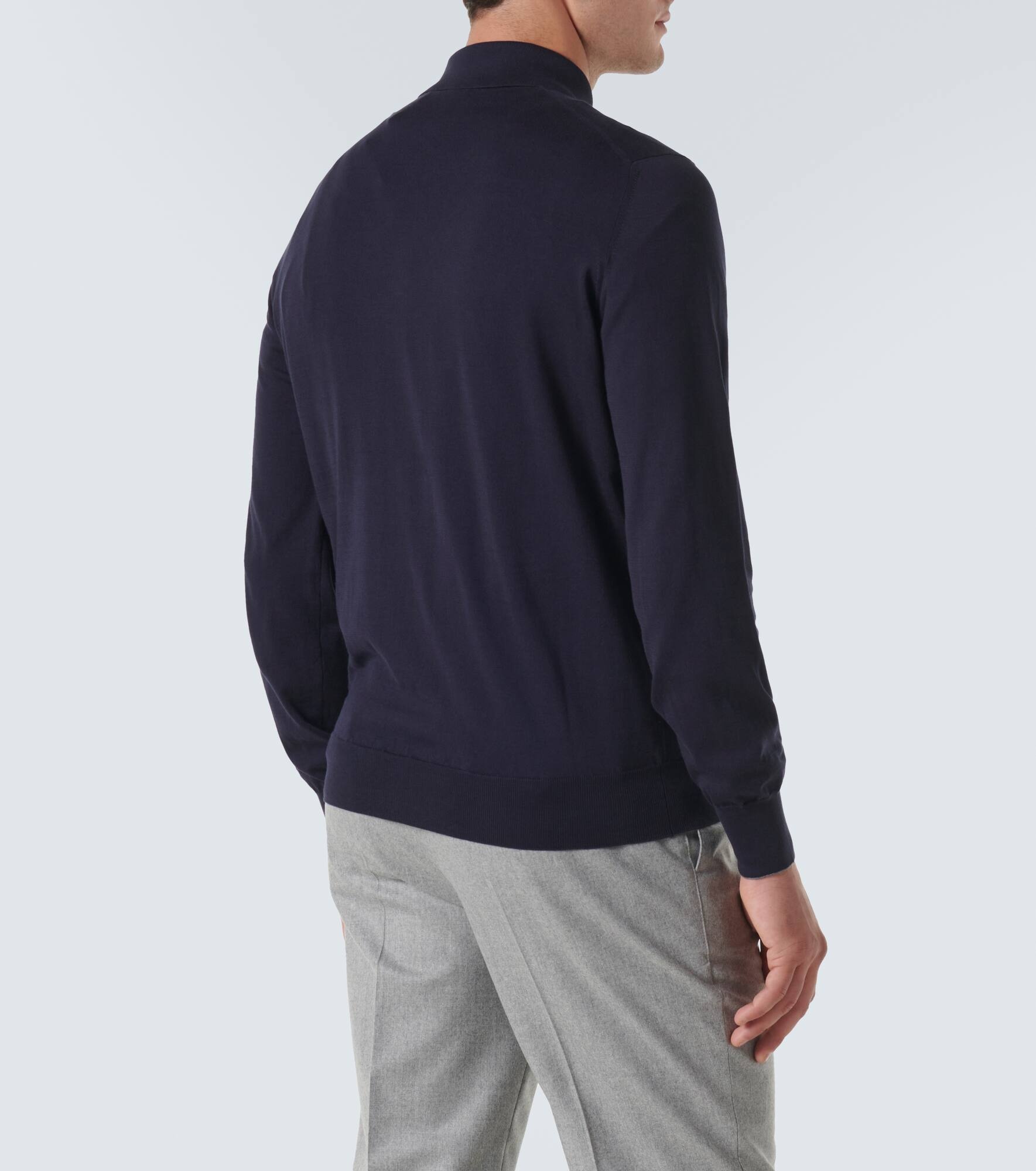 Cotton polo sweater - 4