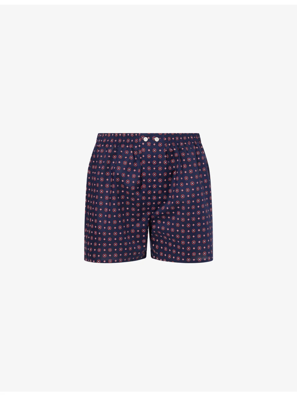Nelson Patterned Cotton Boxer Shorts - 1