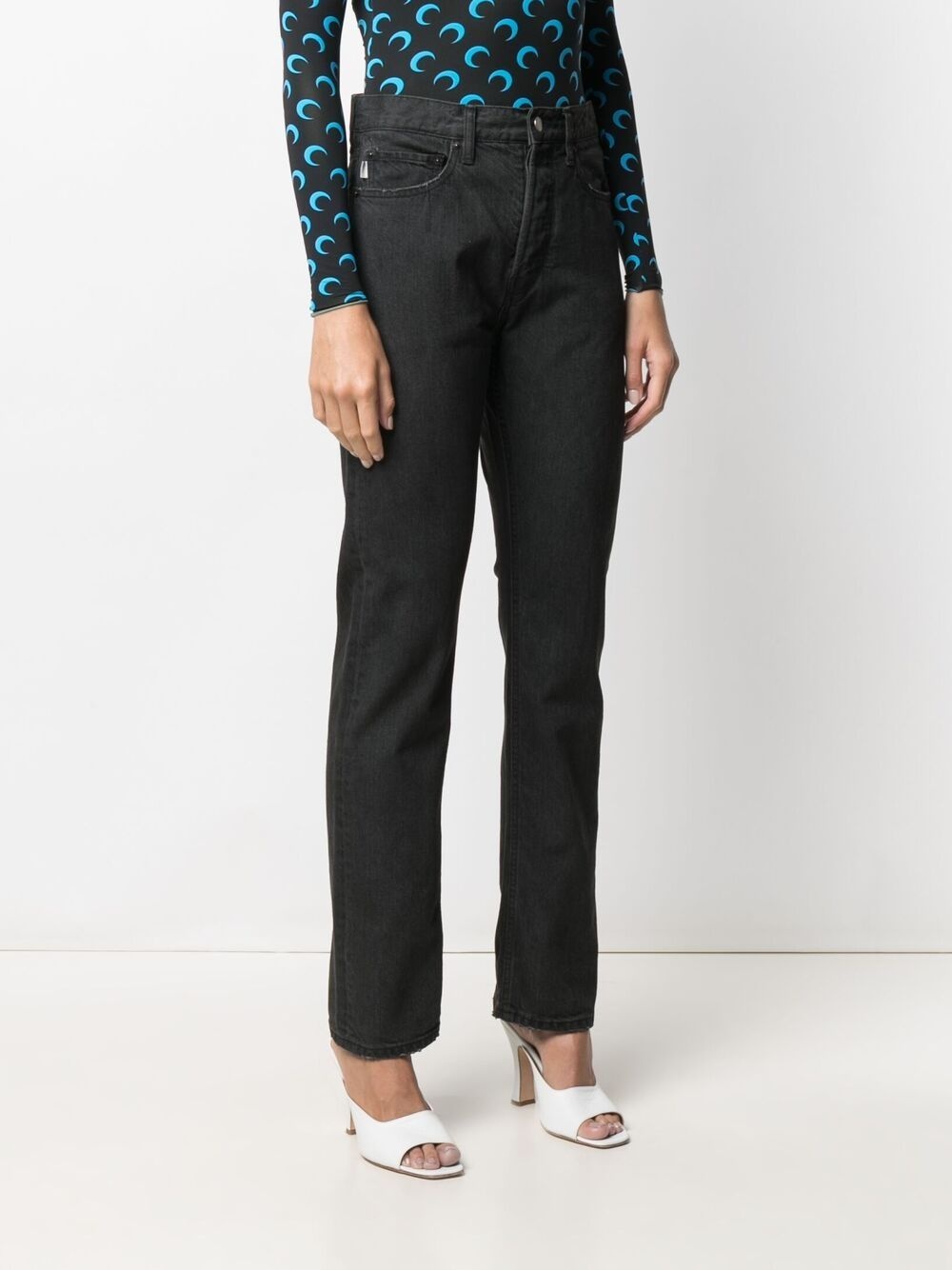 high-rise straight leg jeans - 3