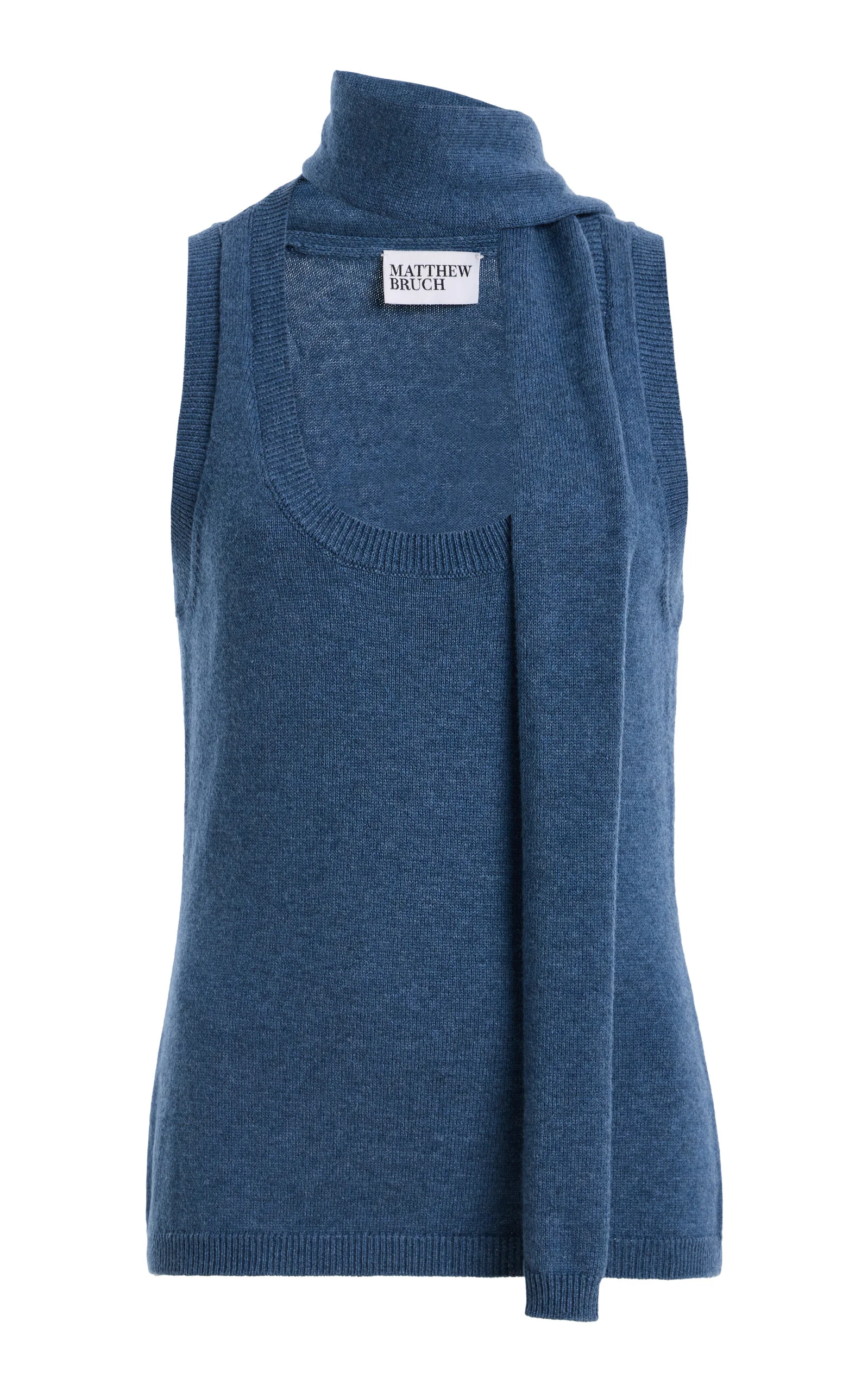 Scarf Knit Tank Top - 1