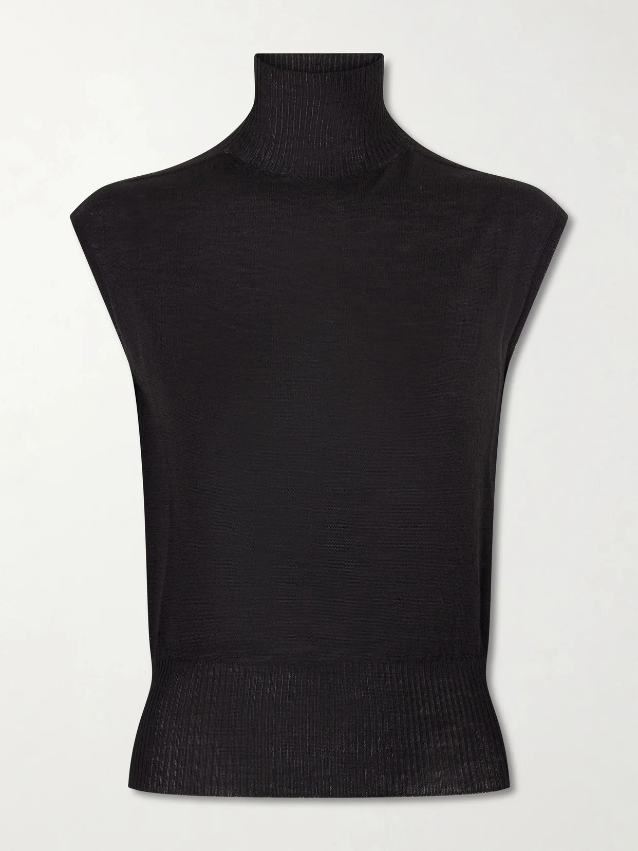 Wool Turtleneck Top - 1