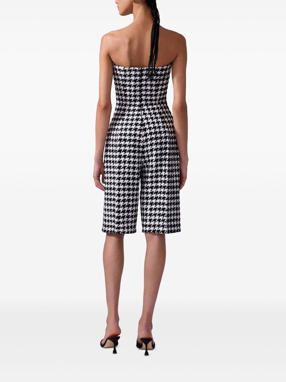 CAROLINA HERRERA houndstooth-pattern playsuit | REVERSIBLE