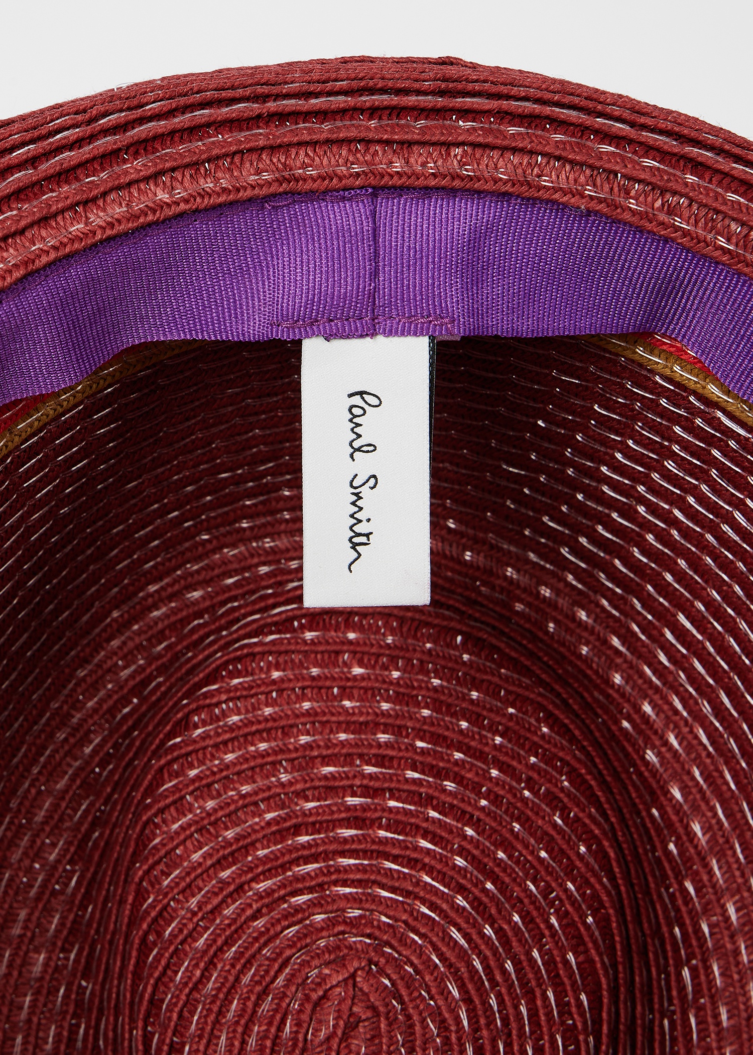 Red 'Artist Stripe' Trilby Hat - 4