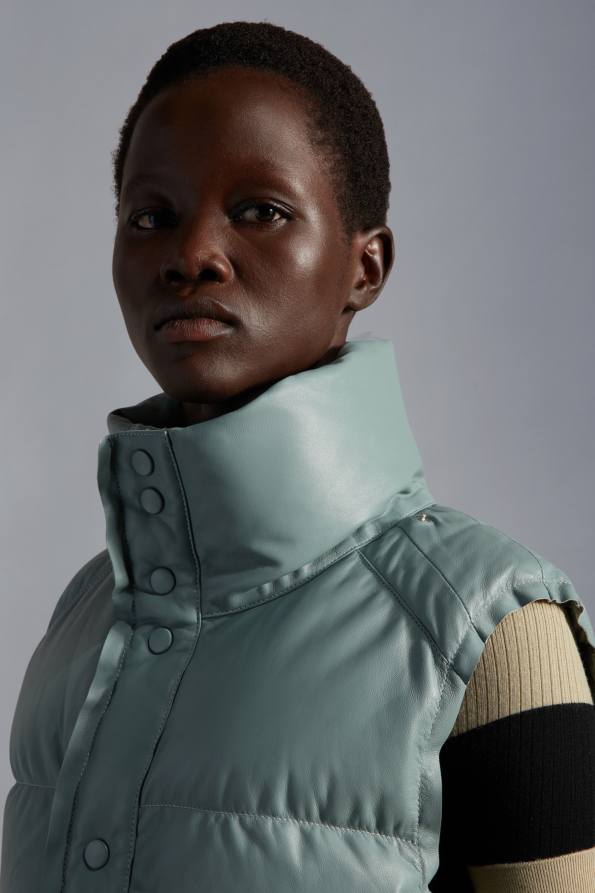 Nouri Leather Down Vest - 4