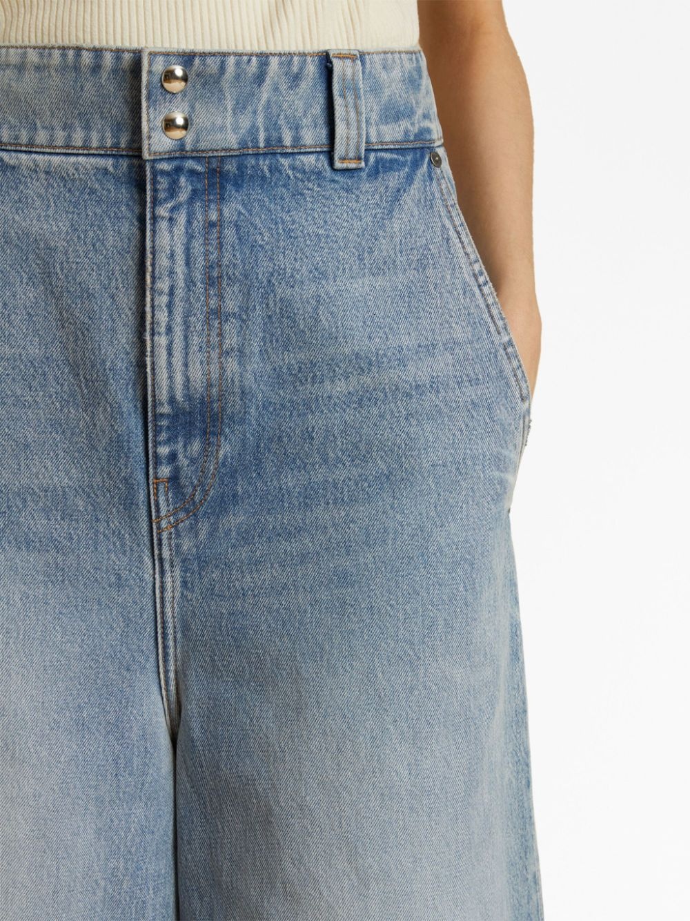 Isla high-rise wide-leg jeans - 5