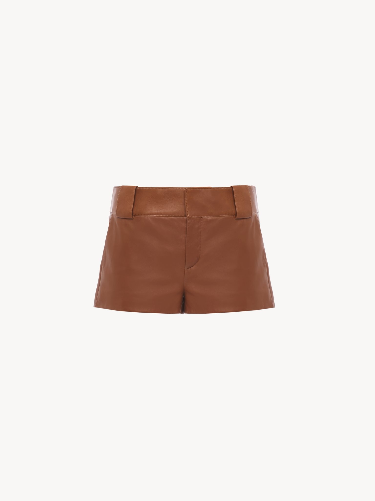 TAILORED MINI SHORTS IN SOFT NAPPA LEATHER - 2