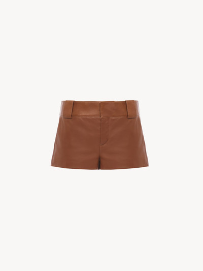 Chloé TAILORED MINI SHORTS IN SOFT NAPPA LEATHER outlook
