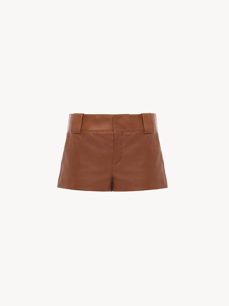 Chloé TAILORED MINI SHORTS IN SOFT NAPPA LEATHER outlook
